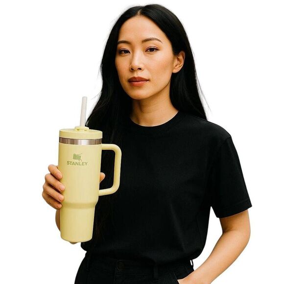 Stanley The Quencher H2.O FlowState 40oz Insulated Tumbler in Pomelo Green - Picture 12 of 13